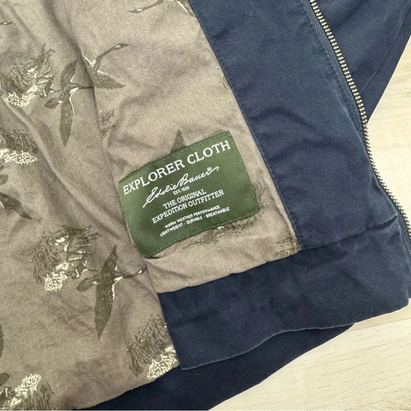 Eddie Bauer Explorer Cloth Goose Duck Hunt canvas cotton jacket Sz XL - Picture 6 of 9